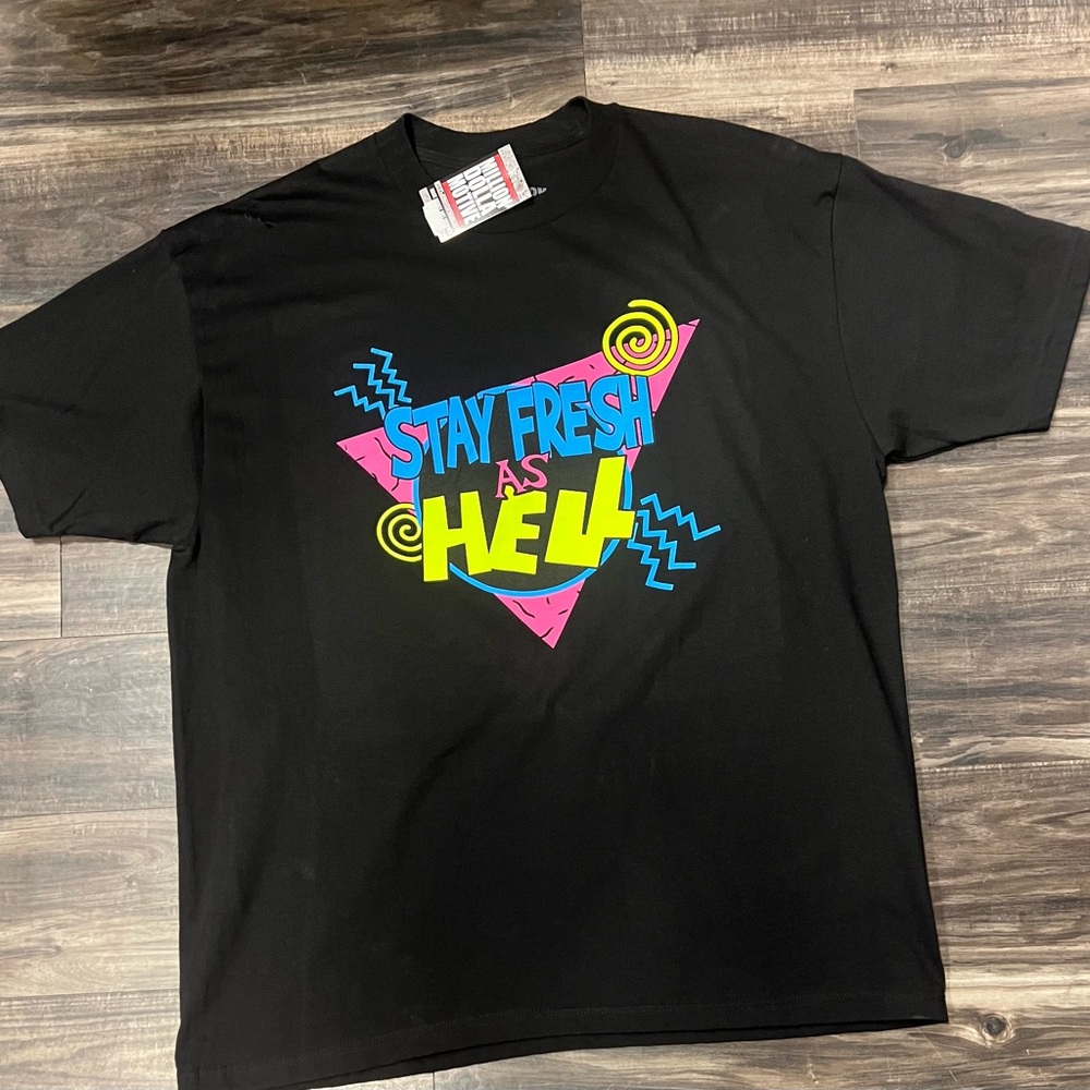 Men’s Million Dolla Motive Stay Fresh Graphic Black T-Shirt
